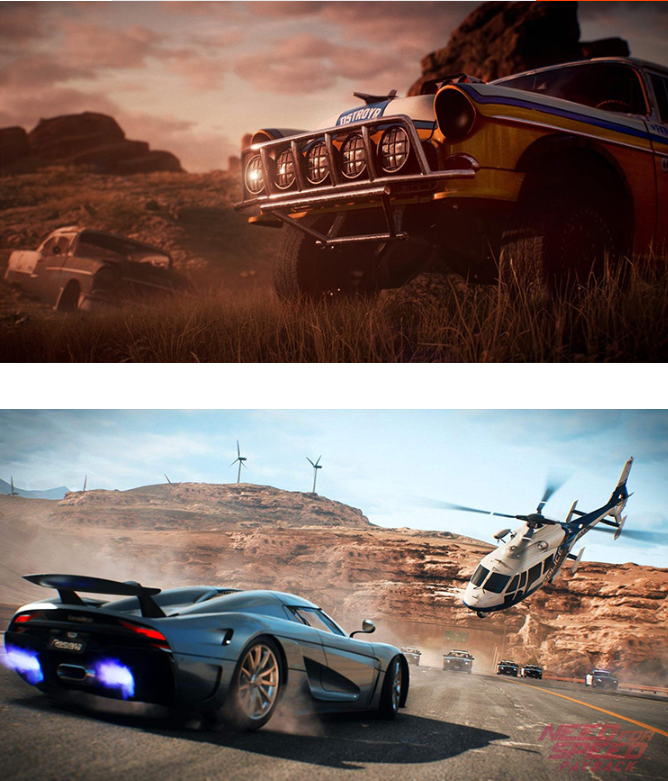PS4 Games Racing, off-road, straight sprint, escape, iris