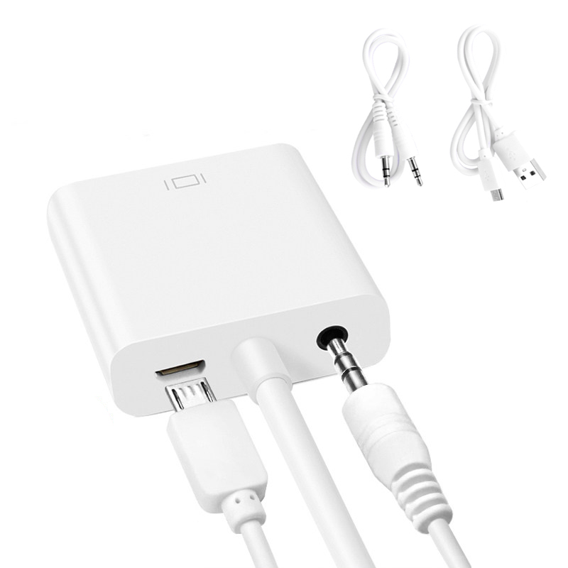 PS4 PS3 xboxone dedicated HDMI to VGA adapter with independent power supply audio