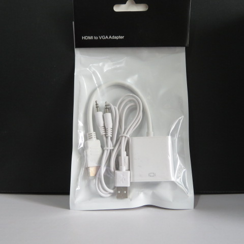 PS4 PS3 xboxone dedicated HDMI to VGA adapter with independent power supply audio