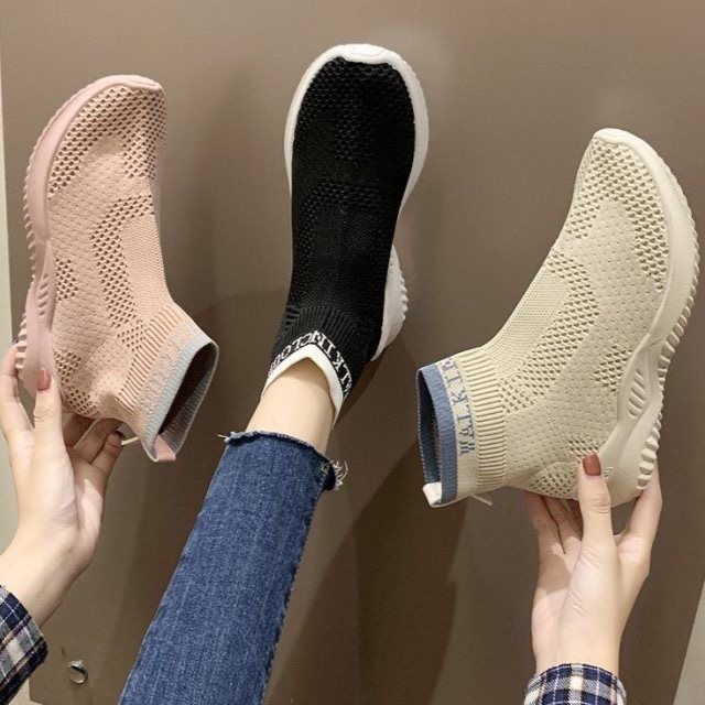 limited 3 days promotion Women Boots High Quality Comfort Mesh Socks ladies Boots Women shoes