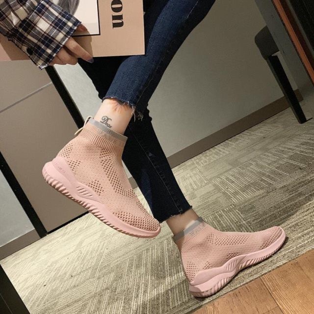 limited 3 days promotion Women Boots High Quality Comfort Mesh Socks ladies Boots Women shoes