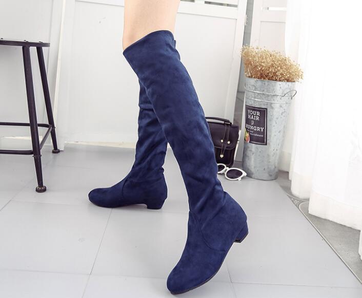 Plus size 35-43 New Fashion ladies Boots Over The Knee High women Shoes Sexy Elastic Women Boots