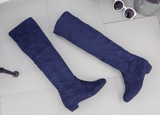 Plus size 35-43 New Fashion ladies Boots Over The Knee High women Shoes Sexy Elastic Women Boots