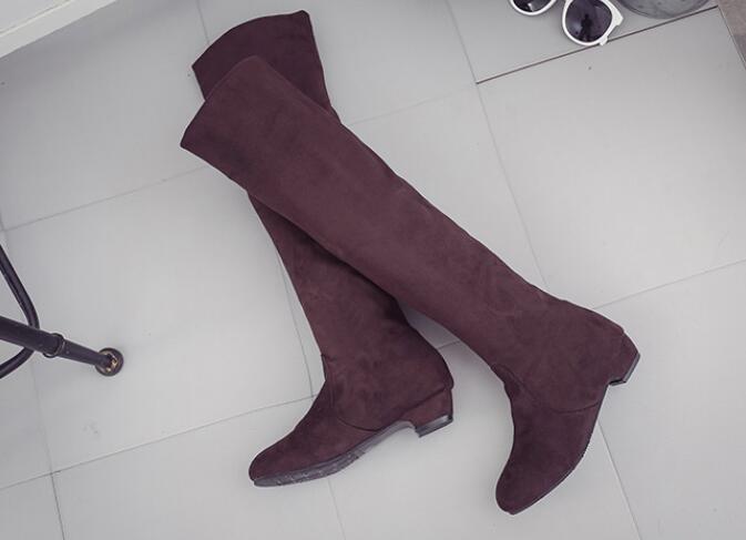 Plus size 35-43 New Fashion ladies Boots Over The Knee High women Shoes Sexy Elastic Women Boots