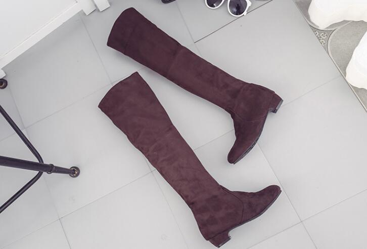 Plus size 35-43 New Fashion ladies Boots Over The Knee High women Shoes Sexy Elastic Women Boots