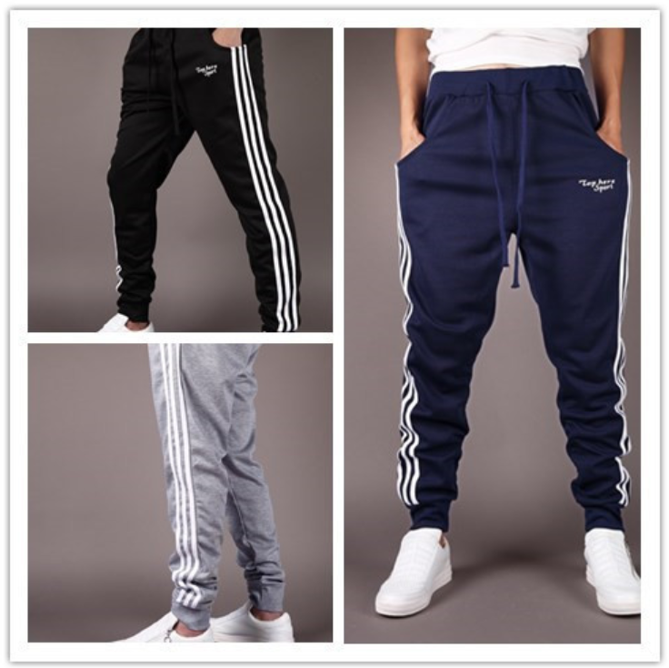 Men Pants Hip Hop Harem Joggers Pants 2019 Male Trousers Solid Multi-pocket Sweatpants