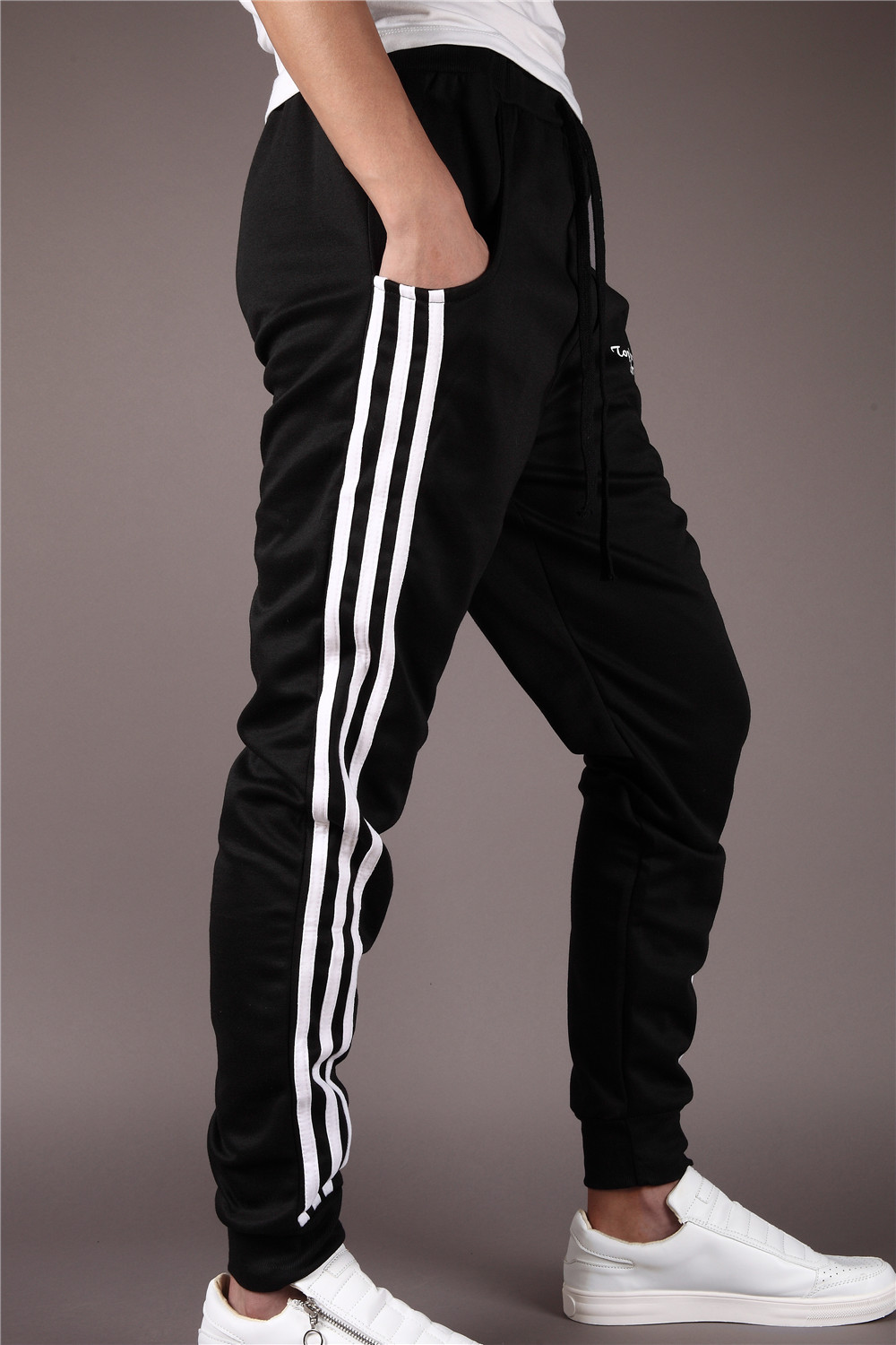 Men Pants Hip Hop Harem Joggers Pants 2019 Male Trousers Solid Multi-pocket Sweatpants