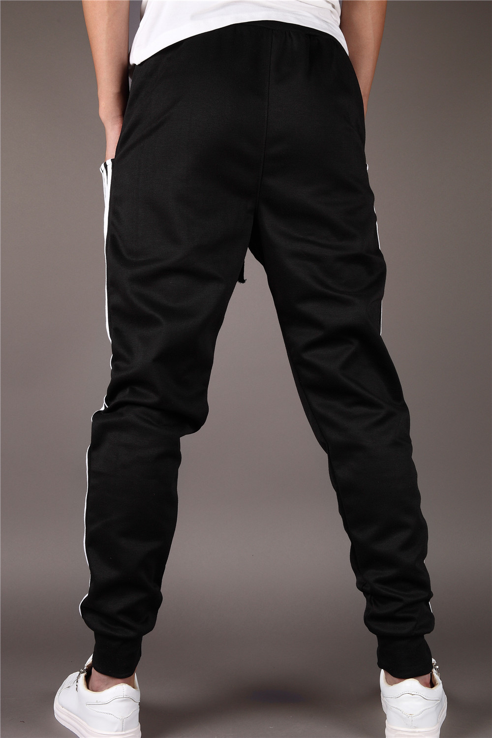 Men Pants Hip Hop Harem Joggers Pants 2019 Male Trousers Solid Multi-pocket Sweatpants