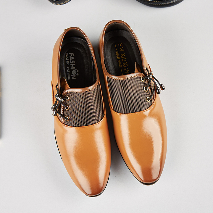 2018 spring new large size shoes men&apos;s business dress shoes wild soft casual shoes