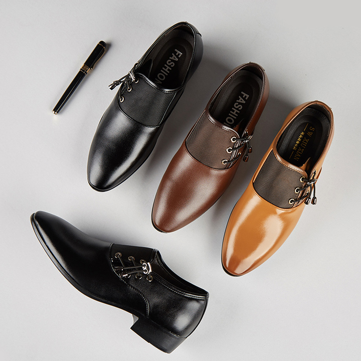 2018 spring new large size shoes men&apos;s business dress shoes wild soft casual shoes