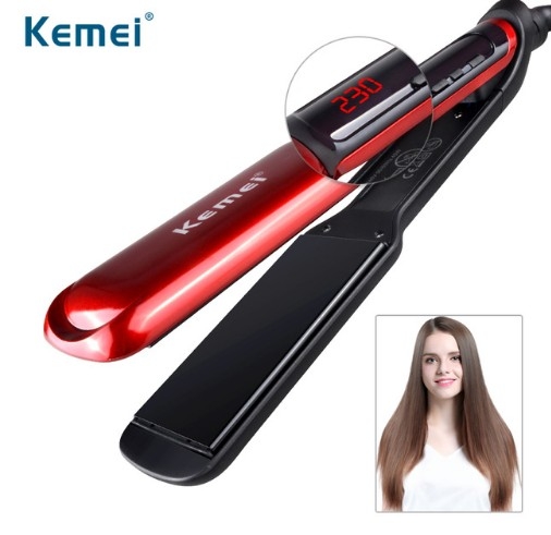 LCD Display Flat Iron Digital Temperature Control Straightening Irons Ceramic Hair Straightener