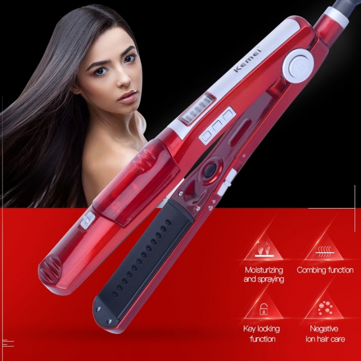 Steam Comb Straightening Hair Irons Automatic Straight Hair Brush Ceramic Hair Straightener