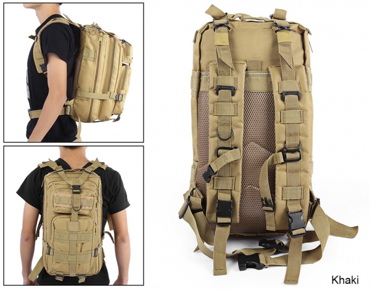 ADRA 3P Tactical Military Backpack Oxford Outdoor Sport Bag for Camping Traveling Hiking Trekking