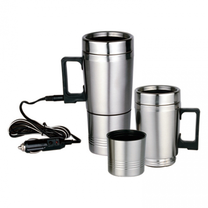 ADRA 12V 70W Car Hot Water Cup Car Electric Cup Car Heating Cup With Double Cup 300ML