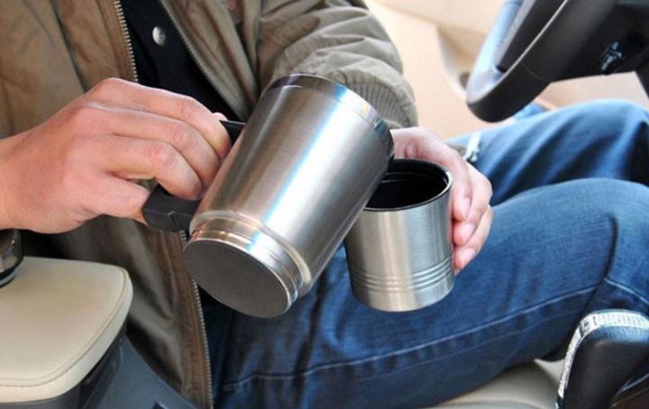 ADRA 12V 70W Car Hot Water Cup Car Electric Cup Car Heating Cup With Double Cup 300ML