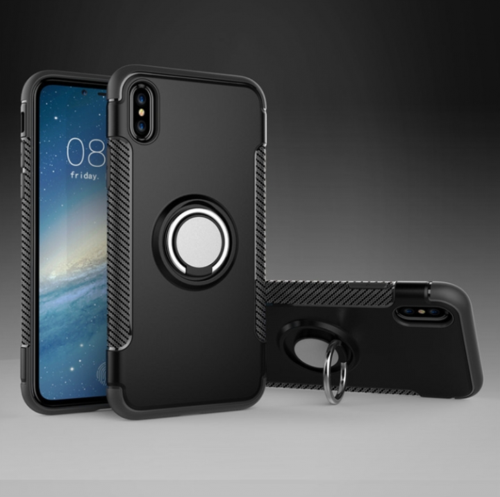 ADRA Mobile Case Magnetic Car Holder Ring Bracket Water-proof iPhone6 7/8 iPhoneX Cases