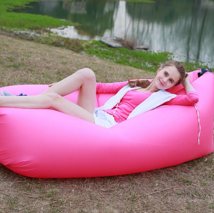 Outdoor Inflatable Lounger &amp; Pool Chair, Hangout Sofa &amp; Inflatable Couch for Bedroom Air Sofa Chair
