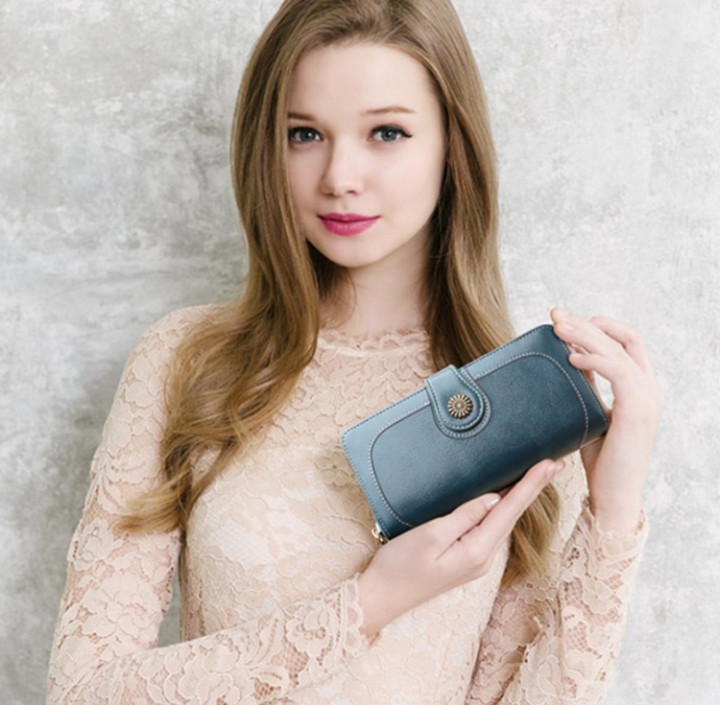 ADRA Fashion Ladies Mobile Phone Wallet Long Zip Clutch Card Holder Wallet handbag
