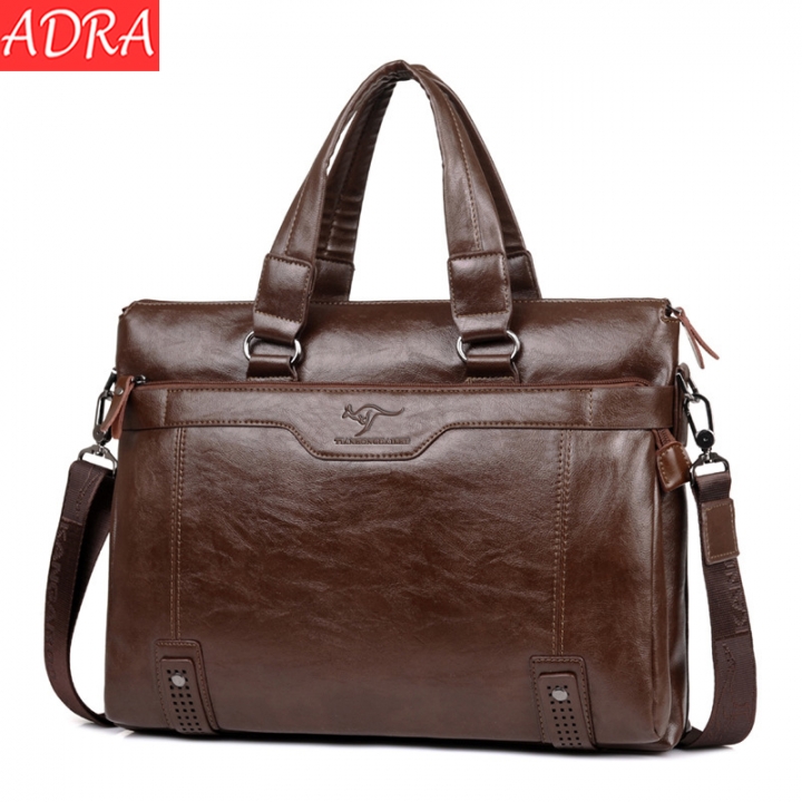 ADRA Men&apos;s Handbag High-capacity Business Briefcase Fashion Shoulder Messenger Bag
