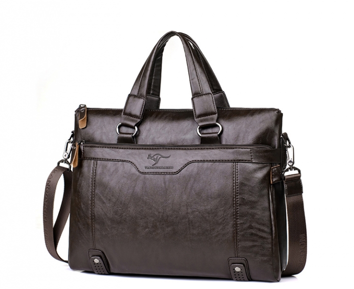 ADRA Men&apos;s Handbag High-capacity Business Briefcase Fashion Shoulder Messenger Bag