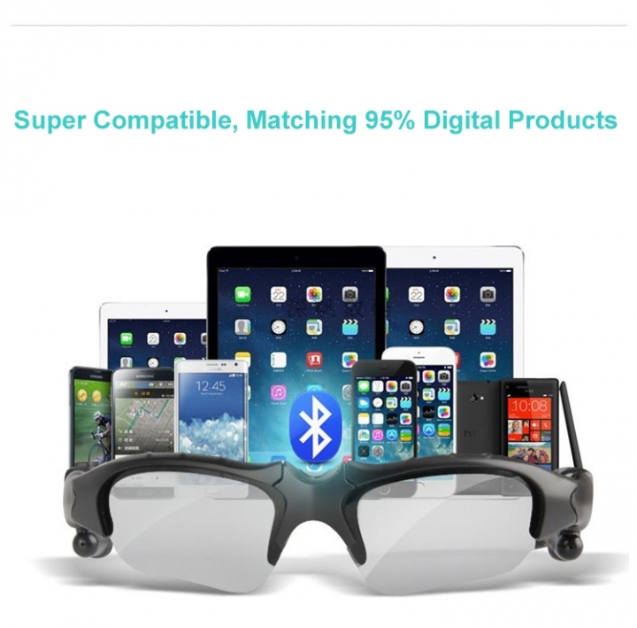 4.1 Bluetooth Stereo music Headset Phone earphone Bluetooth Sunglasses To Vehicle Smart Glasses