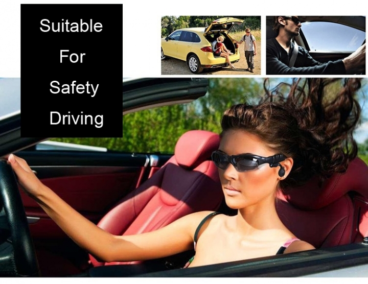 4.1 Bluetooth Stereo music Headset Phone earphone Bluetooth Sunglasses To Vehicle Smart Glasses