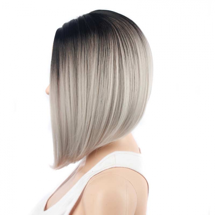ADRA 13 inch women unique short gradient color wig party hair sexy wear new style wigs