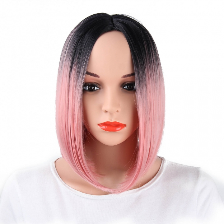 ADRA 13 inch women unique short gradient color wig party hair sexy wear new style wigs