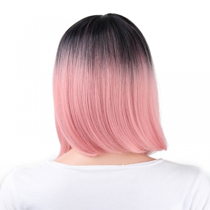 ADRA 13 inch women unique short gradient color wig party hair sexy wear new style wigs