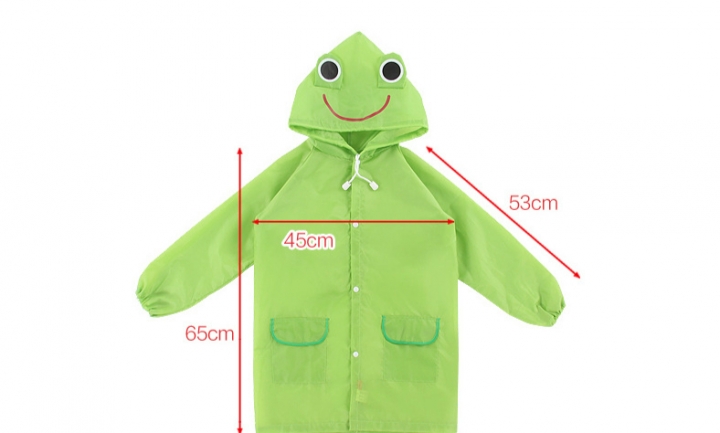 ADRA Cartoon Baby Children Kid Boy Girl Hooded Rain Coat Raincoat Jacket 5 Colors