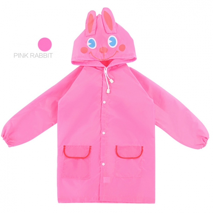 ADRA Cartoon Baby Children Kid Boy Girl Hooded Rain Coat Raincoat Jacket 5 Colors