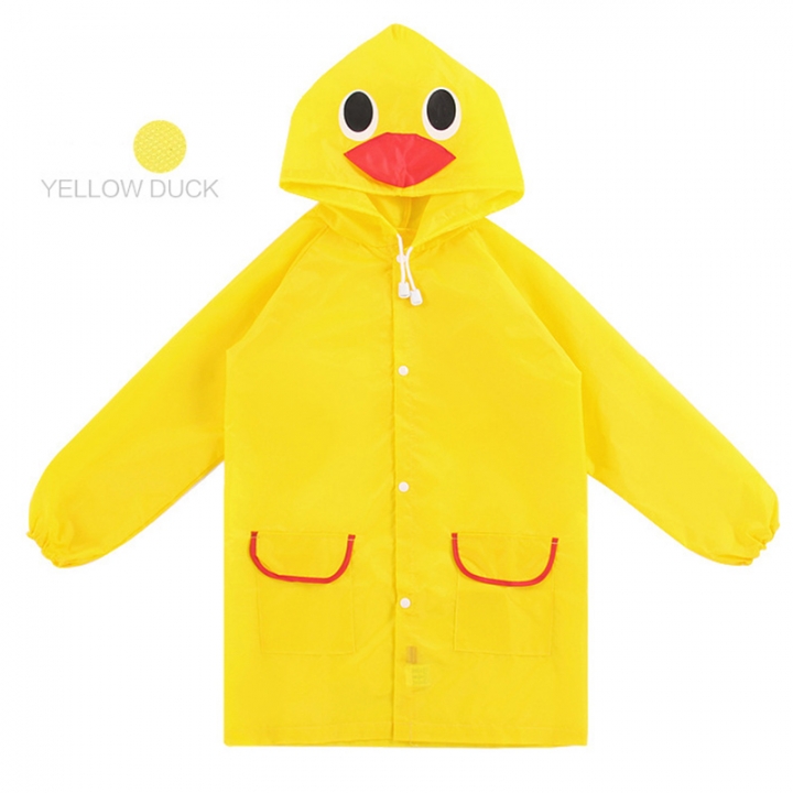 ADRA Cartoon Baby Children Kid Boy Girl Hooded Rain Coat Raincoat Jacket 5 Colors