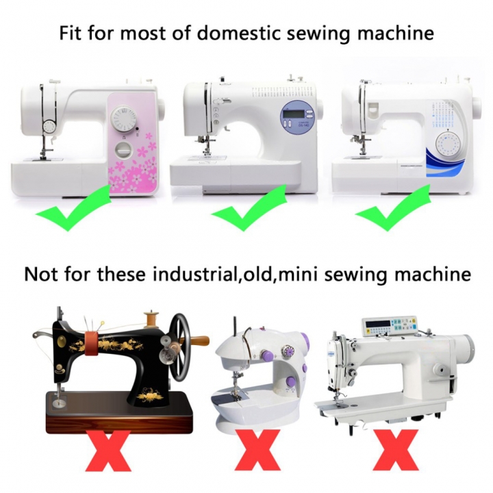 11pcs Domestic Sewing Machine Presser Foot Feet For Household Multi-functional Sewing Machines