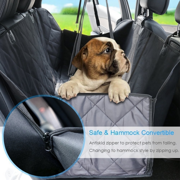 600D Oxford  Car Pet Seat Cushion Rear Bench Back Cover Mat Waterproof Anti-slip Foldable Car Mats