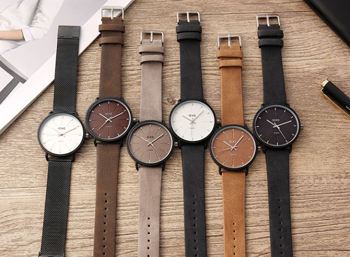 ADRA Simple Men&apos;s Watch Personality Fashion Belt Watch Waterproof Student Watch Quartz Watch