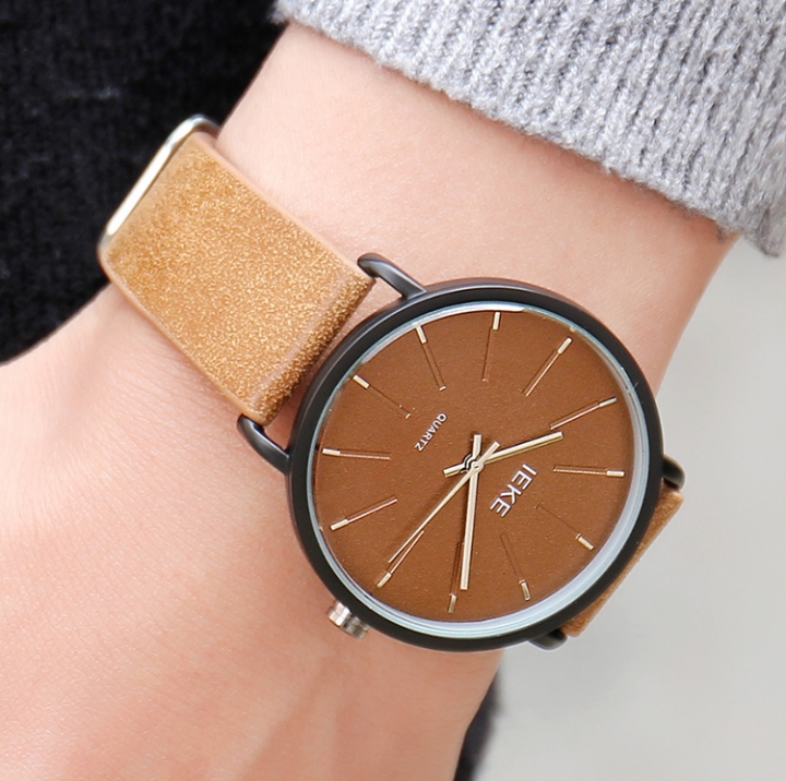 ADRA Simple Men&apos;s Watch Personality Fashion Belt Watch Waterproof Student Watch Quartz Watch
