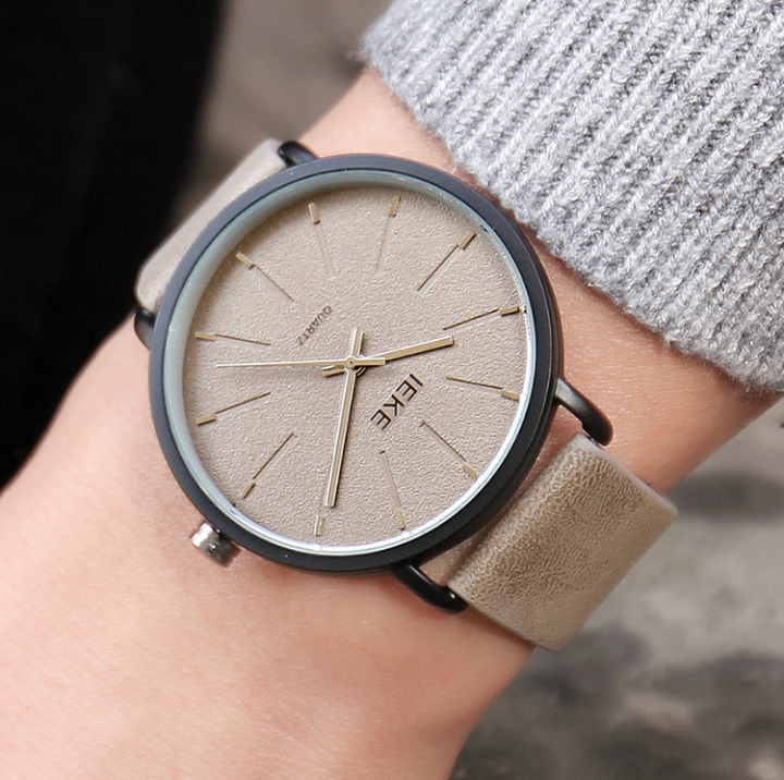 ADRA Simple Men&apos;s Watch Personality Fashion Belt Watch Waterproof Student Watch Quartz Watch