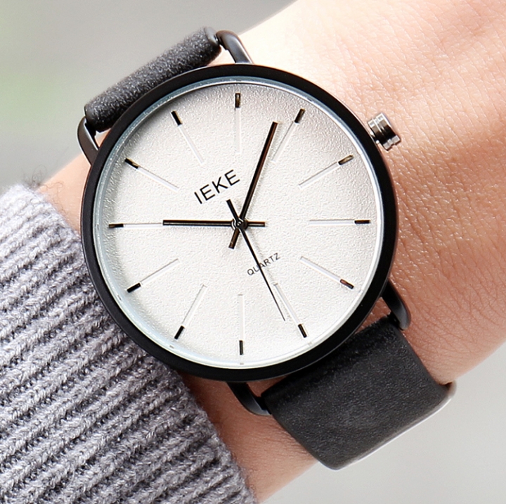 ADRA Simple Men&apos;s Watch Personality Fashion Belt Watch Waterproof Student Watch Quartz Watch