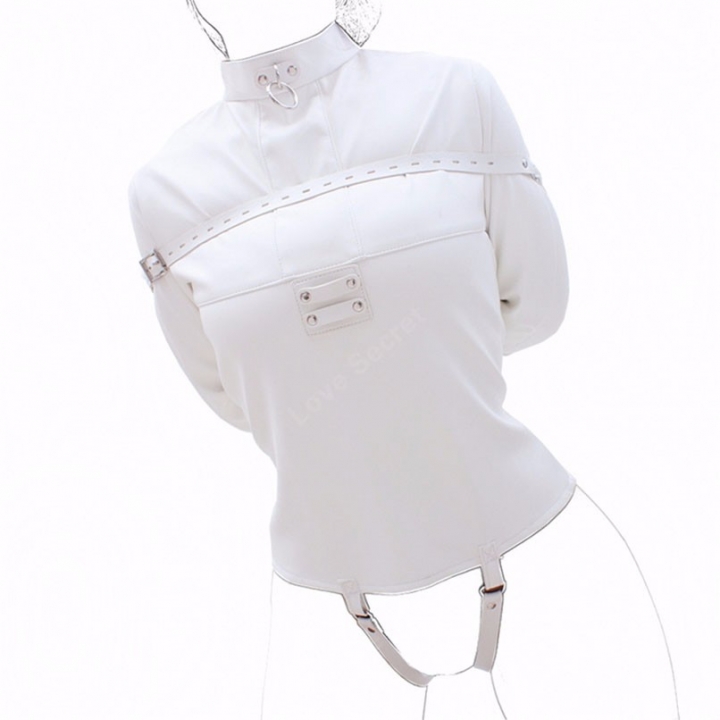 ADRA PU Leather Straitjacket BDSM Bondage Harness Women Adult Couple Game Straight Jacket Adjustable