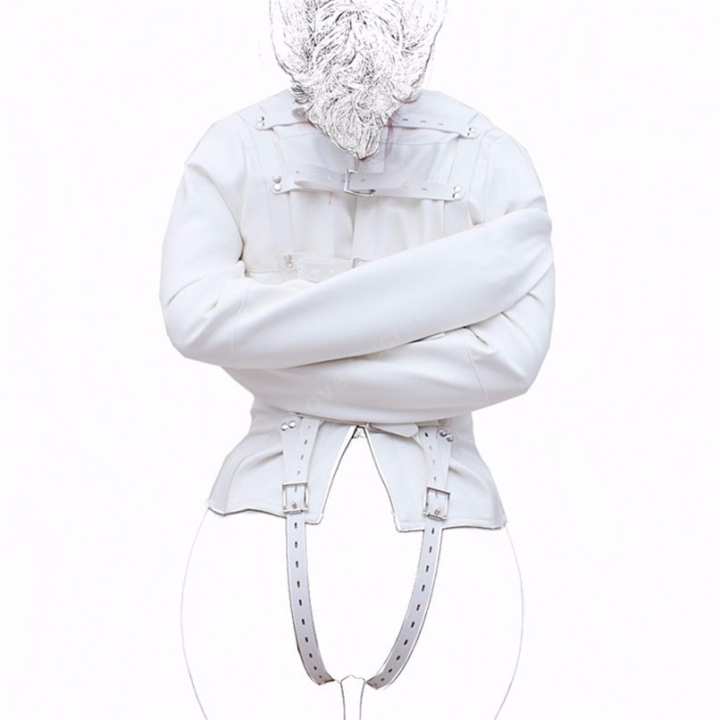 ADRA PU Leather Straitjacket BDSM Bondage Harness Women Adult Couple Game Straight Jacket Adjustable