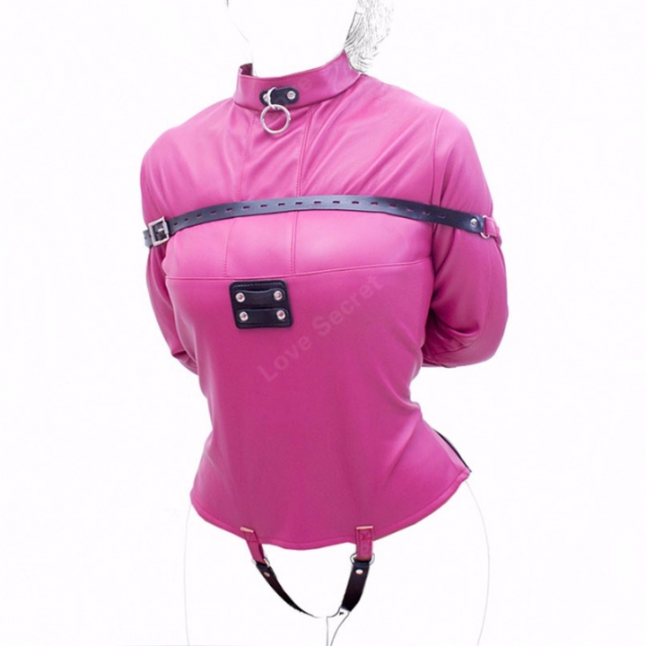 ADRA PU Leather Straitjacket BDSM Bondage Harness Women Adult Couple Game Straight Jacket Adjustable