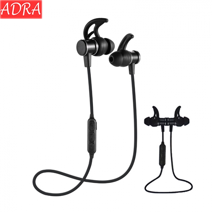 ADRA Wireless Sports Bluetooth Headset Heavy Bass In-ear Mobile Phone Universal Magnetic Headphones