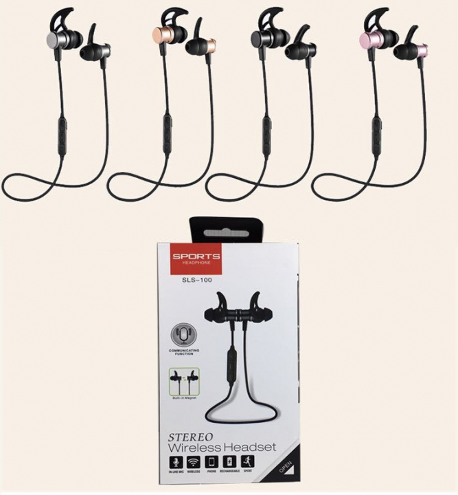 ADRA Wireless Sports Bluetooth Headset Heavy Bass In-ear Mobile Phone Universal Magnetic Headphones