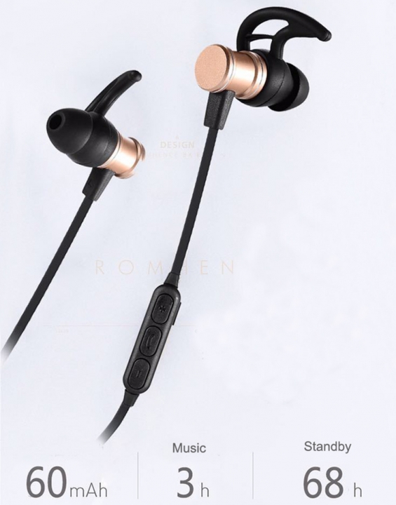 ADRA Wireless Sports Bluetooth Headset Heavy Bass In-ear Mobile Phone Universal Magnetic Headphones