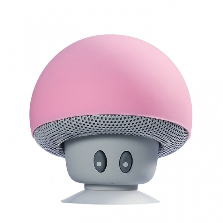 ADRA Mushroom Head Wireless Bluetooth Speaker Creative Portable Desktop Phone Holder Mini Speaker