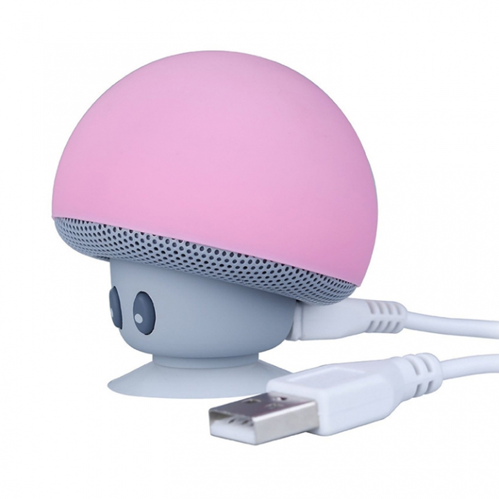 ADRA Mushroom Head Wireless Bluetooth Speaker Creative Portable Desktop Phone Holder Mini Speaker