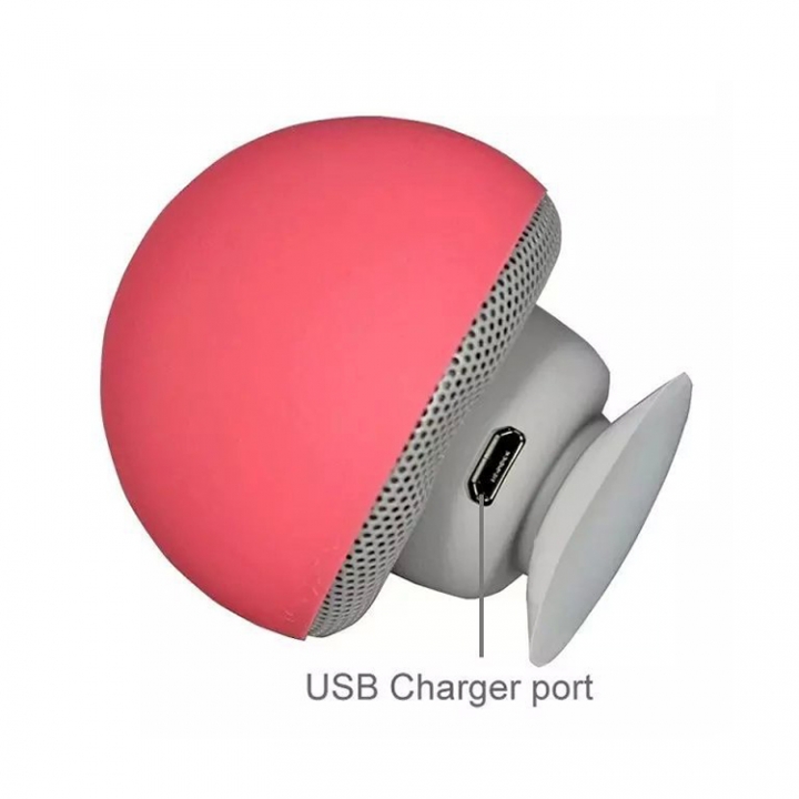 ADRA Mushroom Head Wireless Bluetooth Speaker Creative Portable Desktop Phone Holder Mini Speaker