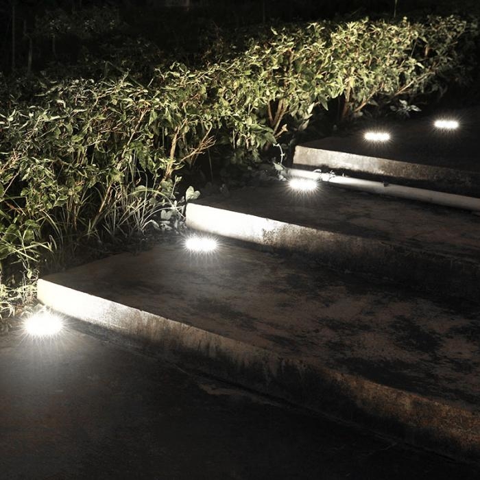 ADRA Waterproof LED Solar Power Buried Light 8 LEDs Ground Lamp Outdoor Path Way Garden Decor