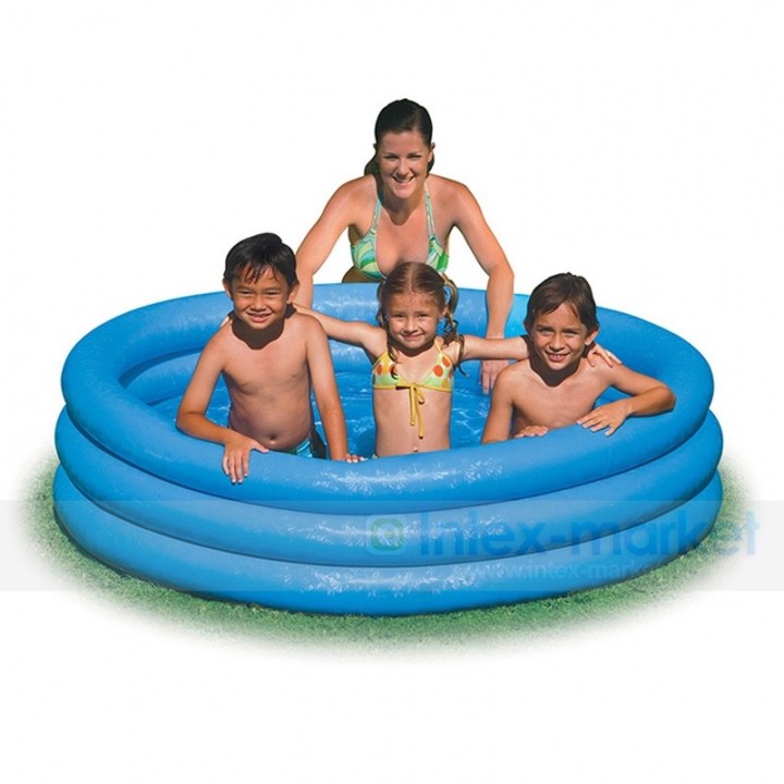 INTEX big size 3 ring pvc inflatable above ground pool family kid child swimming water play pool