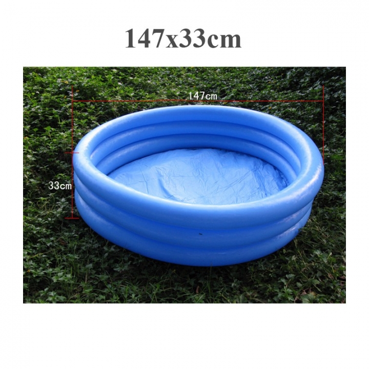 INTEX big size 3 ring pvc inflatable above ground pool family kid child swimming water play pool